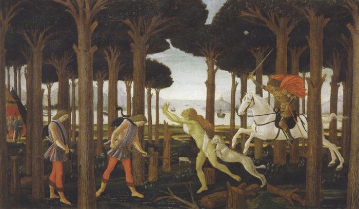 Sandro Botticelli Novella di Nastagio degli onesti (mk36) Sweden oil painting art